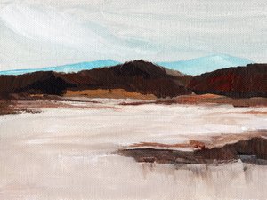 Paisagem montanhosa em tons suaves de Nikita Jariwala