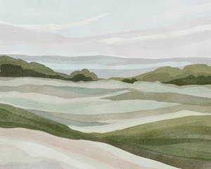 Paisagem ondulante em tons pastel de Nikita Jariwala