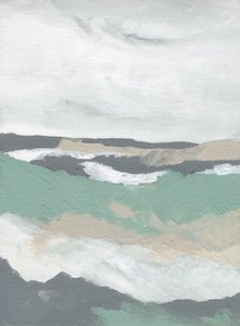 Ondas do mar abstratas e serenas