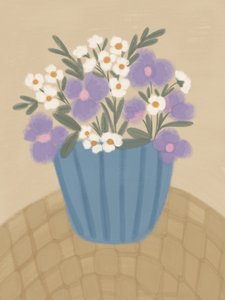 Flores roxas delicadas de Nikita Jariwala