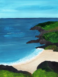 Enseada da Praia Tropical de Nikita Jariwala