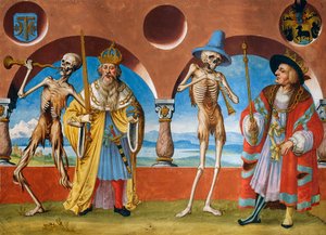 Morte, Imperador e Rei do ciclo de Dança da Morte de Albrecht Kauw