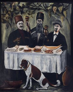 Festa numa pérgula de vinha