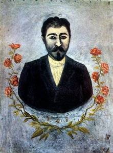 Retrato de um trabalhador ferroviário de Niko Pirosmani