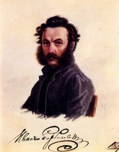 Retrato de dezembrista Ivan Horbachevsky 1800-1869, 1837 de Nikolai Alexandrovich Bestuzhev