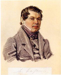 Retrato de Dezembrista Mikhail Naryshkin 1798-1863, 1832-1833 de Nikolai Alexandrovich Bestuzhev
