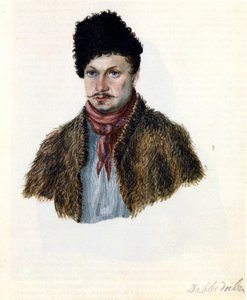 Retrato de Dezembrist Vasily Davydov 1793-1855, 1839 de Nikolai Alexandrovich Bestuzhev