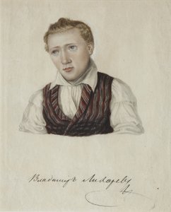 Retrato do dezembrista Vladimir Nikolayevich Likharev 1803-1840, 1828 de Nikolai Alexandrovich Bestuzhev