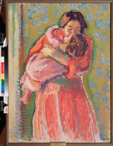 Le Bissère (O Beijo) - Pintura de Nikolai Alexandrovich Tarkhov (Tarkhov, Tarkov, Tarkhoff houn Tarkhoff