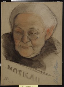 Retrato de Clara Zetkin (nee Eisneer de Nikolai Andreevich Andreev
