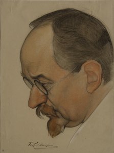 Retrato de Georgy Vasilyevich Chicherin 1872-1936, 1921
