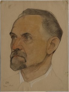 Retrato de Leonid Borisovich Krasin 1870-1926, 1921