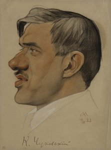 Retrato do autor Korney I. Chukovsky 1882-1969, 1923