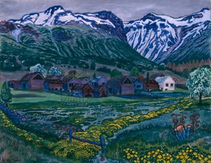 Noite de Ranúnculo de Nikolai Astrup