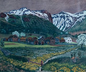 Noite de botão de ouro de Nikolai Astrup
