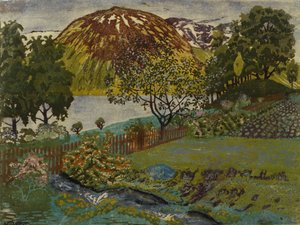 Noite de Junho no jardim de Nikolai Astrup