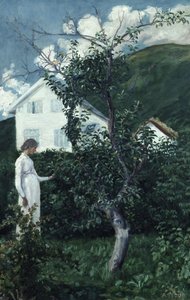 Últimos dias de Verão, c.1911 (óleo sobre tela) de Nikolai Astrup