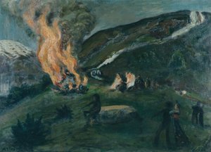 Incêndio de verão de Nikolai Astrup