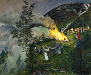 Incêndio de verão de Nikolai Astrup