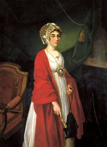 Retrato da Astress e Cantora, Contesse Praskovya Sheremeteva, Zhemchugova 1768-1803, 18 de Nikolai Ivanovich Argunov