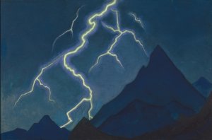 Chamado do céu. Relâmpago, 1935-1936 de Nikolai Konstantinowitsch Roerich