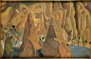 Carlsbad Caverns - Pintura por NKRoerich de Nikolai Konstantinowitsch Roerich