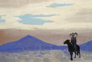 A mãe de Genghis Khan - pintura de NKRoerich de Nikolai Konstantinowitsch Roerich