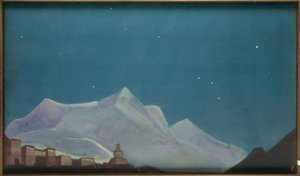 Hemis, mosteiro - pintura por NKRoerich de Nikolai Konstantinowitsch Roerich