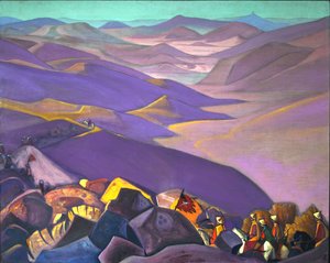 Mongólia. Campanha de Genghis Khans, 1937-1938 de Nikolai Konstantinowitsch Roerich