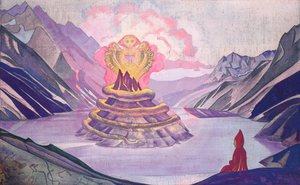 Nagarjuna Conquistador da Serpente, 1925. de Nikolai Konstantinowitsch Roerich