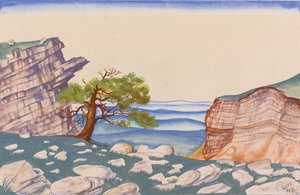 Cenografia para o balé O Rito da Primavera Le Sacre du Printemps de I. Stravinsky de Nikolai Konstantinowitsch Roerich