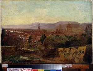 Florença (Itália) (Florença). Pintura de Nikolai Nikolayevich Ge (Gay) (1831-1894), óleo sobre tela