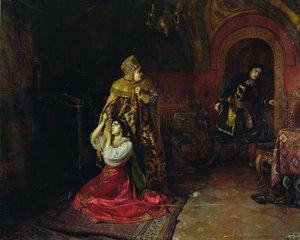 Os últimos minutos da família Godunov (óleo sobre tela) de Nikolai Pavlovich Shakhovskoi