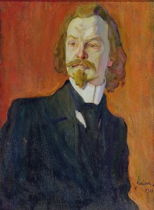 Retrato de Konstantin Balmont de Nikolai Pavlovich Ulyanov