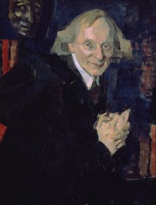 Retrato do Poeta Vyacheslav Ivanovich Ivanov (1866-1949) c.1920 (óleo sobre tela)