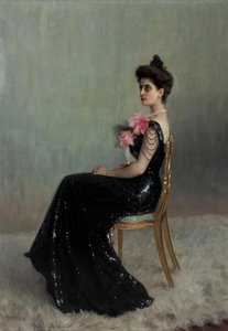Retrato da Condessa Maria Pavlovna Abamelik-Lazareva 1876-1955, de solteira Demidova, 1900-1901.