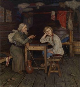Monge Jovem, 1889 de Nikolai Petrovich Bogdanov Belsky