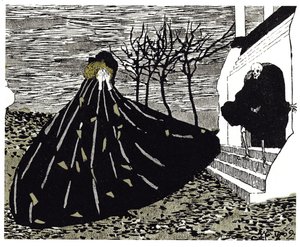 Ilustração de outono para a revista Mir Iskusstva, 1902