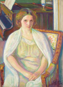 Estónio: "Retrato de Alviina Hyllestedt" de Nikolai Triik