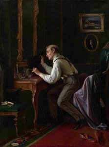 Na penteadeira, 1872 de Nikolai Yakovlevich Gribkov