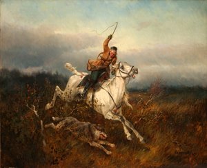 Caça ao lobo, 1870