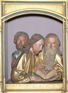 São Tiago Menor, São Filipe e São Barnabé, do Retábulo de Isenheim, c.1490 (madeira pintada)