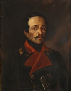 Retrato do poeta Mikhail Lermontov 1814-1841, 1854-1858