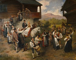 Casamento de camponeses em Eidsfjord