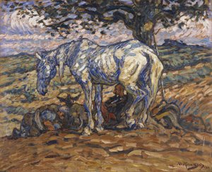 Don Quihotes Horse Rosinante, 1911 (óleo sobre papelão)