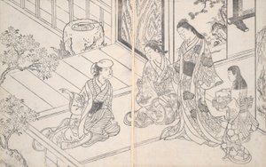 Uma Cena Doméstica de Nishikawa Sukenobu