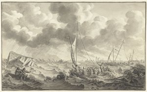 Quebra de dique perto de Kampen, 1775 de Noach van der Meer (II)