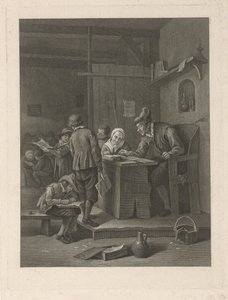Sala de aula com professor e crianças de Noach van der Meer (II)