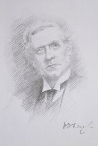Retrato de Herbert Henry Asquith (1881-1947), de um álbum da Entente Cordiale, 1909
