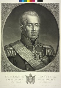 Rei de França Carlos X de Noel Francois Bertrand